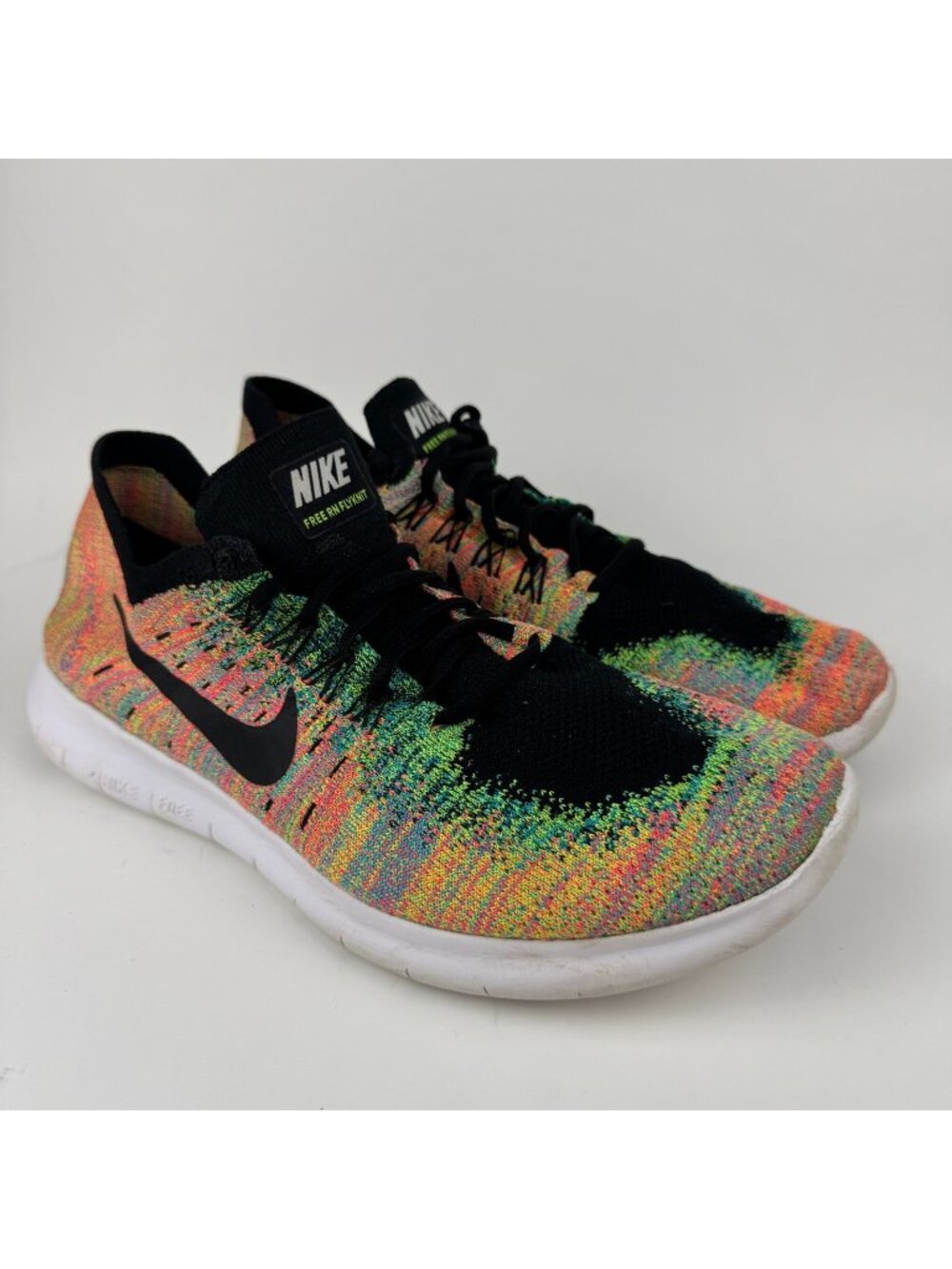 Nike Free RN Flyknit 2017 Mens Size 10 Multi-Color Blue Lagoon Running Shoes